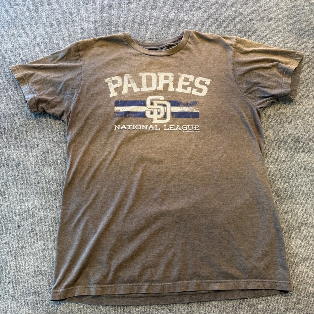San Diego Padres MLB T-Shirt Mens Large Brown VF Imagewear Ring Spun Soft Tee